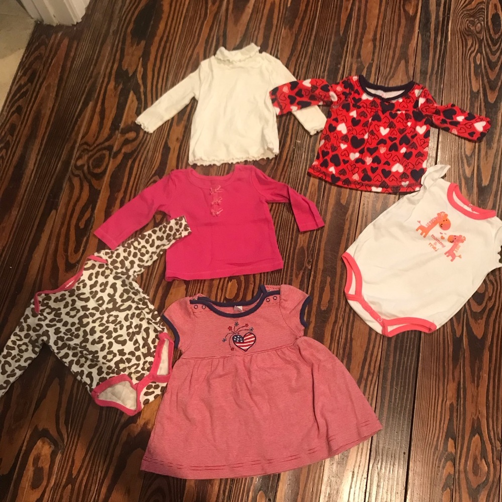 *BUNDLE* 6-9M girls tops